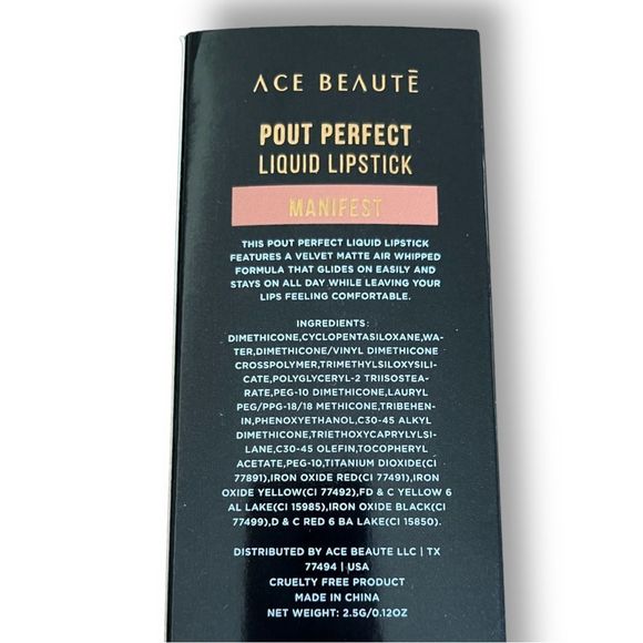 🆕 2/$20💖 Ace Beaute : Pout Perfect Liquid Lipstick - Manifest - Picture 10 of 11